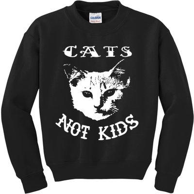 Cats Not Children Kids Sweatshirt