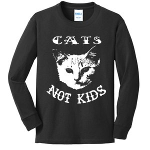 Cats Not Children Kids Long Sleeve Shirt