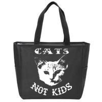 Cats Not Children Zip Tote Bag