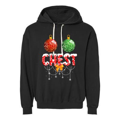 Chest Nuts Christmas  Matching Couple Chestnuts Garment-Dyed Fleece Hoodie