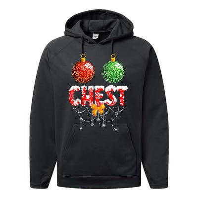 Chest Nuts Christmas  Matching Couple Chestnuts Performance Fleece Hoodie