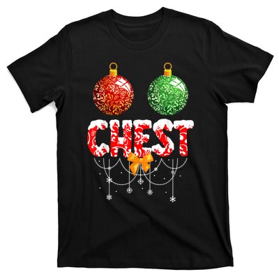 Chest Nuts Christmas  Matching Couple Chestnuts T-Shirt