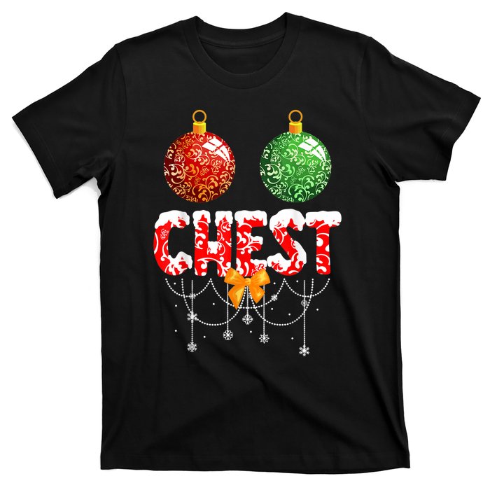 Chest Nuts Christmas  Matching Couple Chestnuts T-Shirt