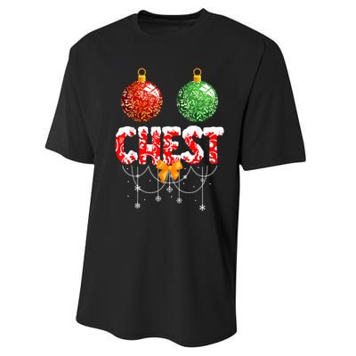 Chest Nuts Christmas  Matching Couple Chestnuts Performance Sprint T-Shirt