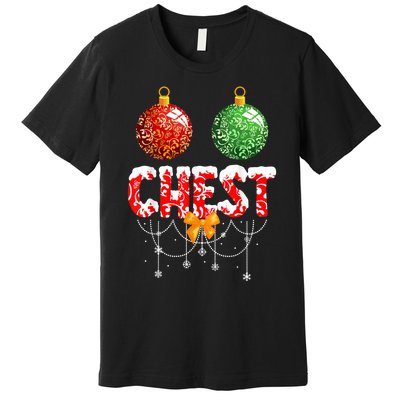 Chest Nuts Christmas  Matching Couple Chestnuts Premium T-Shirt