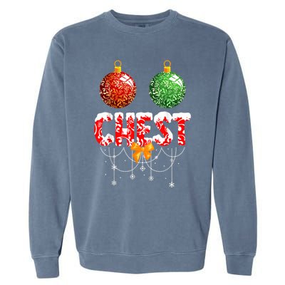 Chest Nuts Christmas  Matching Couple Chestnuts Garment-Dyed Sweatshirt