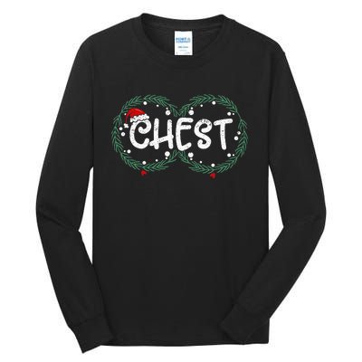 Chest Nuts Couple Christmas Pajama Chestnuts Xmas Gift  Tall Long Sleeve T-Shirt