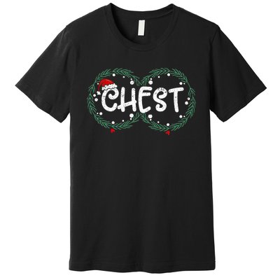 Chest Nuts Couple Christmas Pajama Chestnuts Xmas Gift  Premium T-Shirt