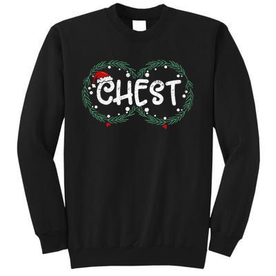 Chest Nuts Couple Christmas Pajama Chestnuts Xmas Gift  Tall Sweatshirt