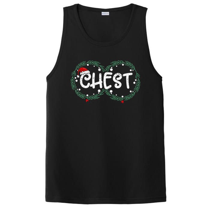 Chest Nuts Couple Christmas Pajama Chestnuts Xmas Gift  PosiCharge Competitor Tank