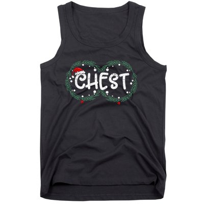 Chest Nuts Couple Christmas Pajama Chestnuts Xmas Gift  Tank Top