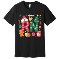 Cute Nurse Christmas Rn Nurses Xmas Pajamas Pjs Nurse Tank Top Premium T-Shirt