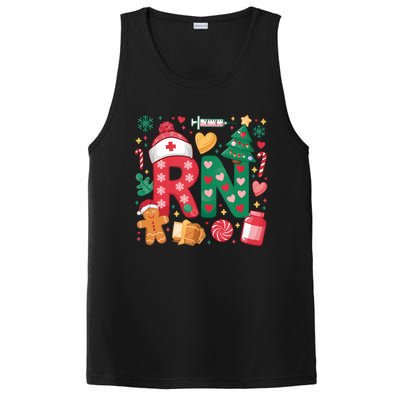 Cute Nurse Christmas Rn Nurses Xmas Pajamas Pjs Nurse Tank Top PosiCharge Competitor Tank