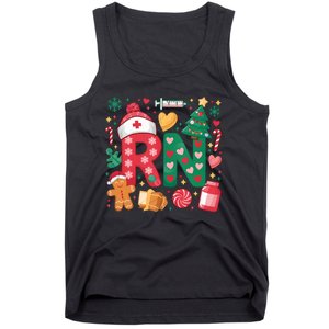 Cute Nurse Christmas Rn Nurses Xmas Pajamas Pjs Nurse Tank Top Tank Top