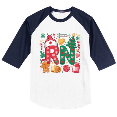 Cute Nurse Christmas Rn Nurses Xmas Pajamas Pjs Nurse Tank Top Baseball Sleeve Shirt