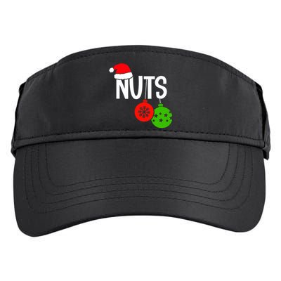 Chest Nuts Christmas Funny Matching Couple Chestnuts Adult Drive Performance Visor