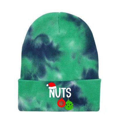 Chest Nuts Christmas Funny Matching Couple Chestnuts Tie Dye 12in Knit Beanie