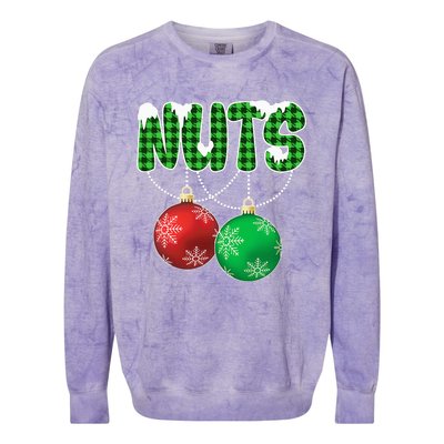 Chest Nuts Christmas Matching Couple Chestnuts Colorblast Crewneck Sweatshirt