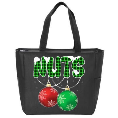 Chest Nuts Christmas Matching Couple Chestnuts Zip Tote Bag