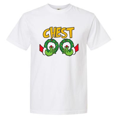 Chest Nuts Christmas Funny Matching Couple Chestnuts Garment-Dyed Heavyweight T-Shirt