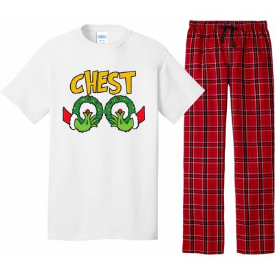 Chest Nuts Christmas Funny Matching Couple Chestnuts Pajama Set