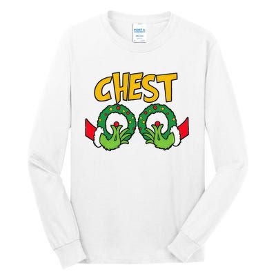 Chest Nuts Christmas Funny Matching Couple Chestnuts Tall Long Sleeve T-Shirt