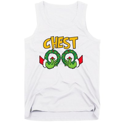 Chest Nuts Christmas Funny Matching Couple Chestnuts Tank Top