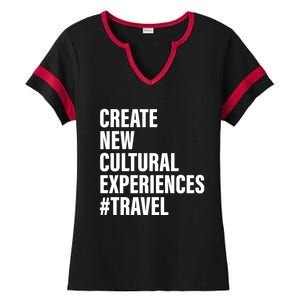 Create New Cultural Experiences Gift Ladies Halftime Notch Neck Tee