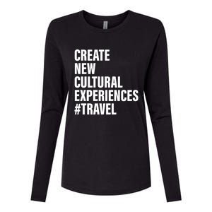 Create New Cultural Experiences Gift Womens Cotton Relaxed Long Sleeve T-Shirt