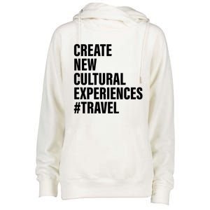 Create New Cultural Experiences Gift Womens Funnel Neck Pullover Hood