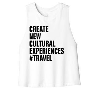 Create New Cultural Experiences Gift Women's Racerback Cropped Tank