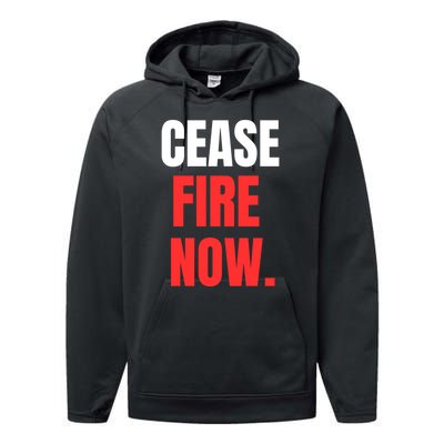 Ceasefire Now Performance Fleece Hoodie