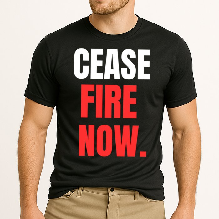 Ceasefire Now Cooling Performance Crew T-Shirt