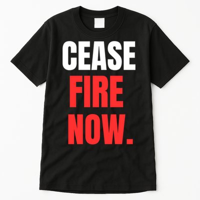 Ceasefire Now Tall T-Shirt