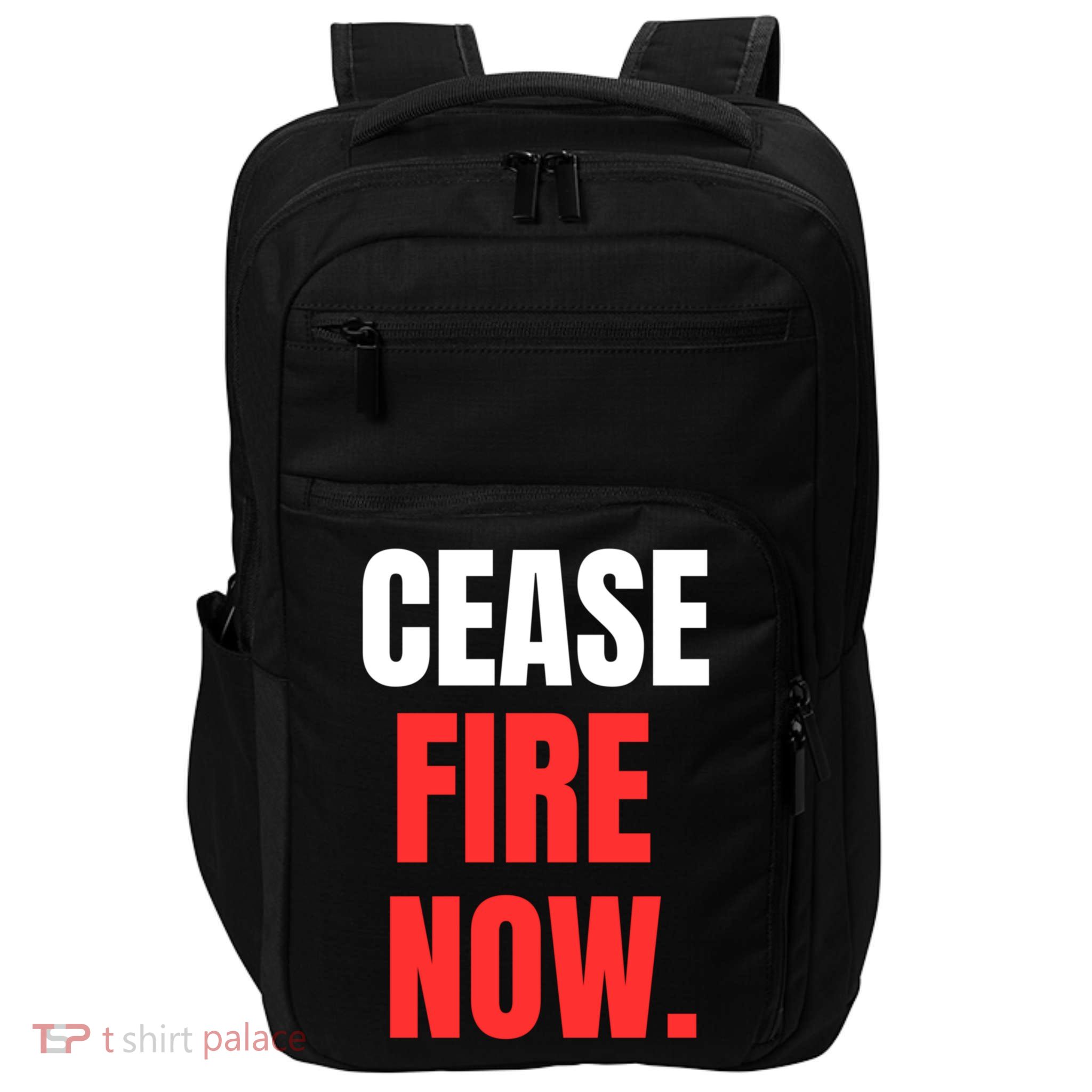 Ceasefire Now Impact Tech Backpack