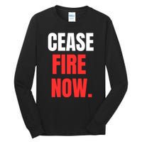 Ceasefire Now Tall Long Sleeve T-Shirt