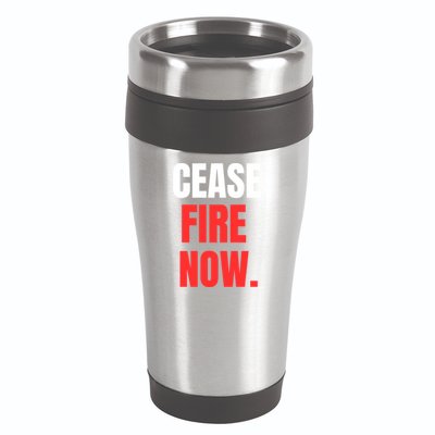 Ceasefire Now 16oz Travel Tumbler