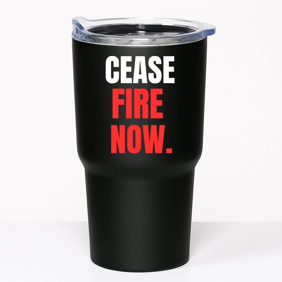 Ceasefire Now Tumbler