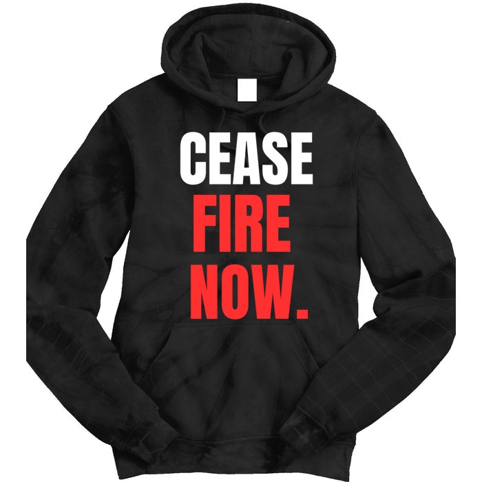 Ceasefire Now Tie Dye Hoodie