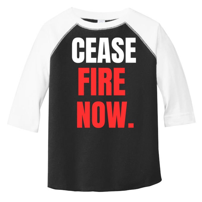 Ceasefire Now Toddler Fine Jersey T-Shirt