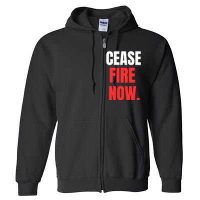 Ceasefire Now Full Zip Hoodie