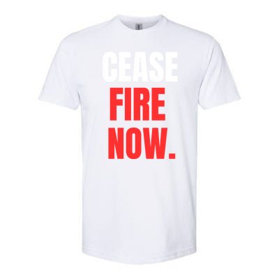 Ceasefire Now Softstyle CVC T-Shirt