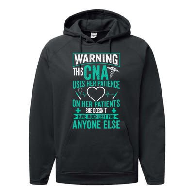 CNA Nurse Certified Nursing Assistance Performance Fleece Hoodie