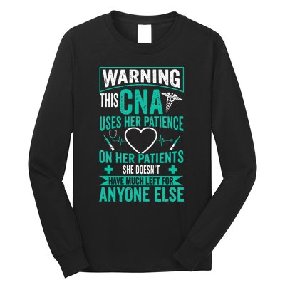 CNA Nurse Certified Nursing Assistance Long Sleeve Shirt