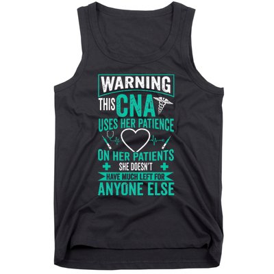 CNA Nurse Certified Nursing Assistance Tank Top