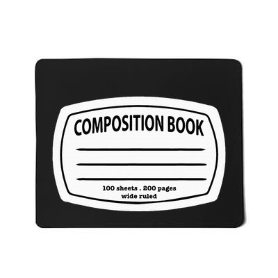 Composition Notebook Costume Matching Group Halloween Mousepad