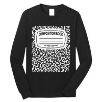 Composition Notebook Costume Matching Group Halloween Long Sleeve Shirt