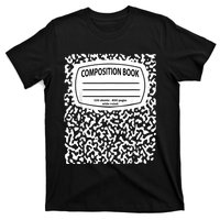 Composition Notebook Costume Matching Group Halloween T-Shirt