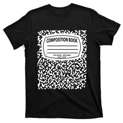 Composition Notebook Costume Matching Group Halloween T-Shirt