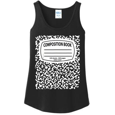 Composition Notebook Costume Matching Group Halloween Ladies Essential Tank